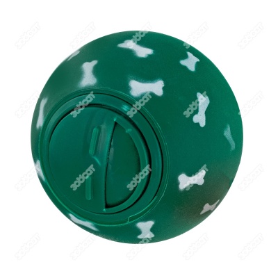 Косточки шар для лакомства, зеленый, 8 см. СИМА-ЛЭНД.