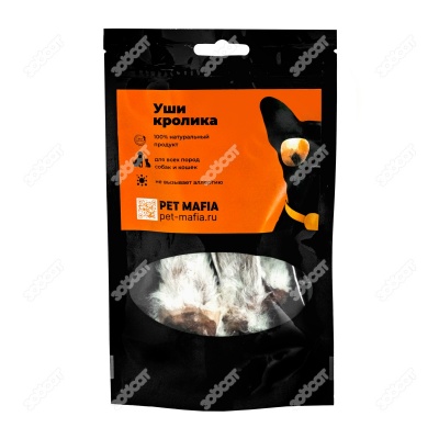 Лакомство PET MAFIA уши кролика, 30 г