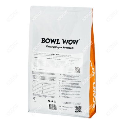 BOWL WOW для кошек с чувствительным пищеварением (ИНДЕЙКА, ТЫКВА), 4 кг