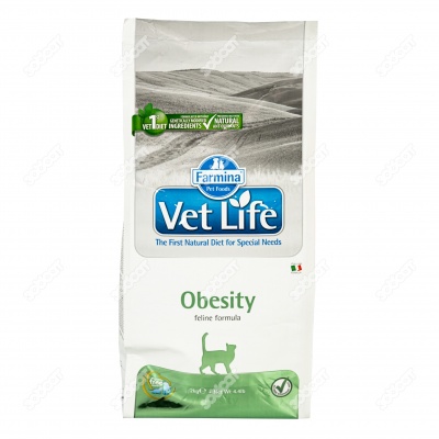 VET LIFE OBESITY для кошек (снижение веса), 2 кг.