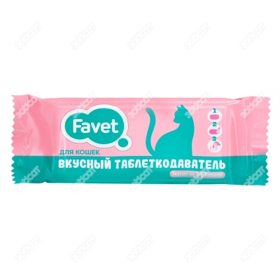 FAVET вкусный таблеткодаватель для кошек, шоу-бокс (14 шт)