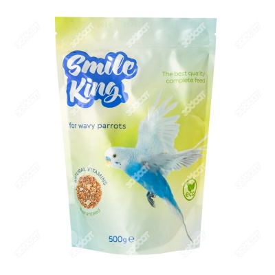 SMILE KING корм для волнистых попугайчиков, 500 г.