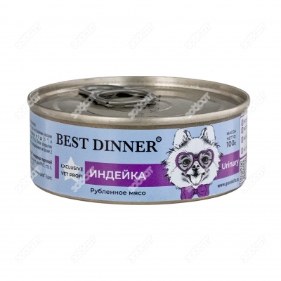 BEST DINNER VET PROFI Urinary консервы для собак (ИНДЕЙКА), 100 г