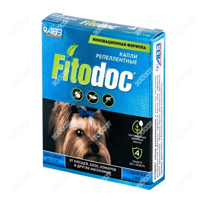 FITODOC капли репеллентные для собак до 10 кг.