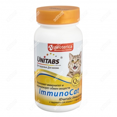 UNITABS ImmunoCat для кошек для иммунитета, 120табл.