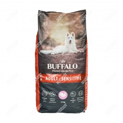 MR. BUFFALO ADULT M/L SENSITIVE для взрослых собак всех пород с чувствительным пищеварением, (ИНДЕЙКА), 14 кг.