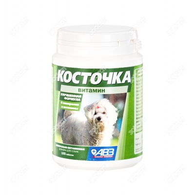 КОСТОЧКА витамин для собак, 100 табл.