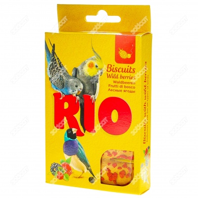 RIO бисквиты с лесными ягодами для птиц, 5 шт по 7 г.