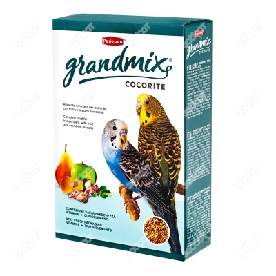 PADOVAN GrandlMix Cocorite Корм комплексный для волнистых попугаев, 1 кг.