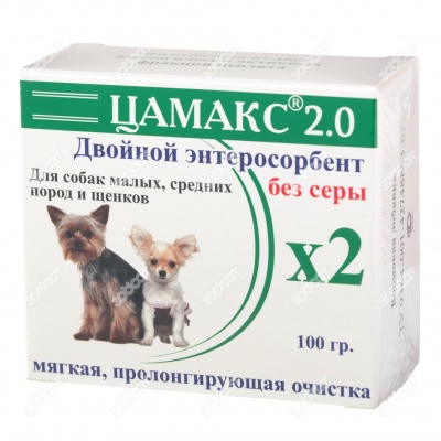 ЦАМАКС 2.0 для собак мелких, средних пород и щенков, 100 г.