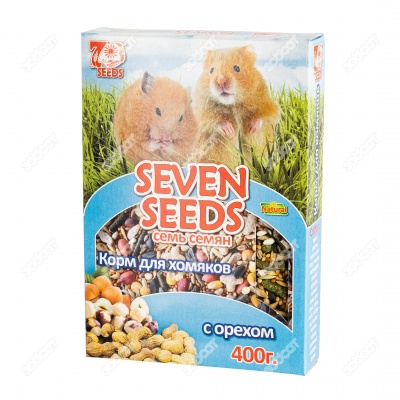 SEVEN SEEDS SPECIAL корм для хомяков с орехом, 400 г.