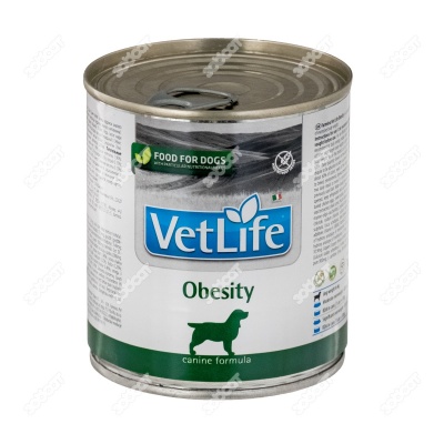 VET LIFE OBESITY паштет для собак при ожирении, 300 г.