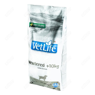 VET LIFE NEUTERED для стерилизованных собак весом более 10 кг, 12 кг.