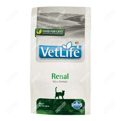 VET LIFE RENAL для кошек (поддержание функции почек), 0,4 кг.