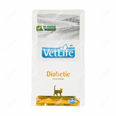 VET LIFE DIABETIC для кошек (регулирование уровня глюкозы), 2 кг.