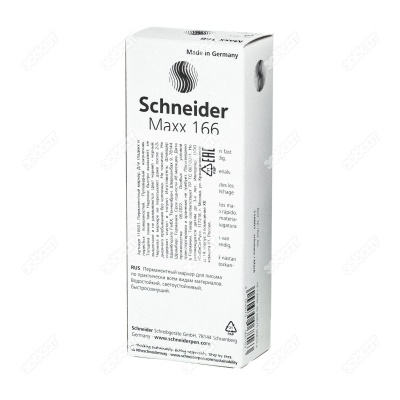 Перманентный маркер для бирок Maxx166, черный. SCHNAIDER.
