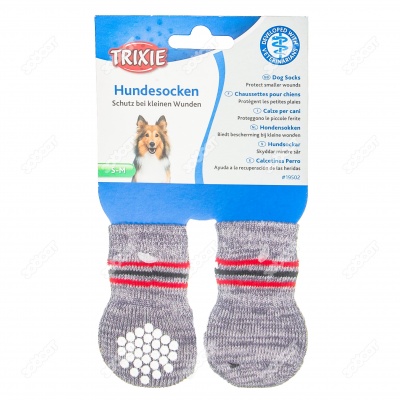 Носки для собак нескользящие, S - M, 2 шт. TRIXIE.
