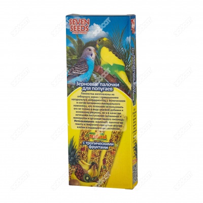 SEVEN SEEDS палочки для попугаев с тропическими фруктами, 3 шт, 90 г.